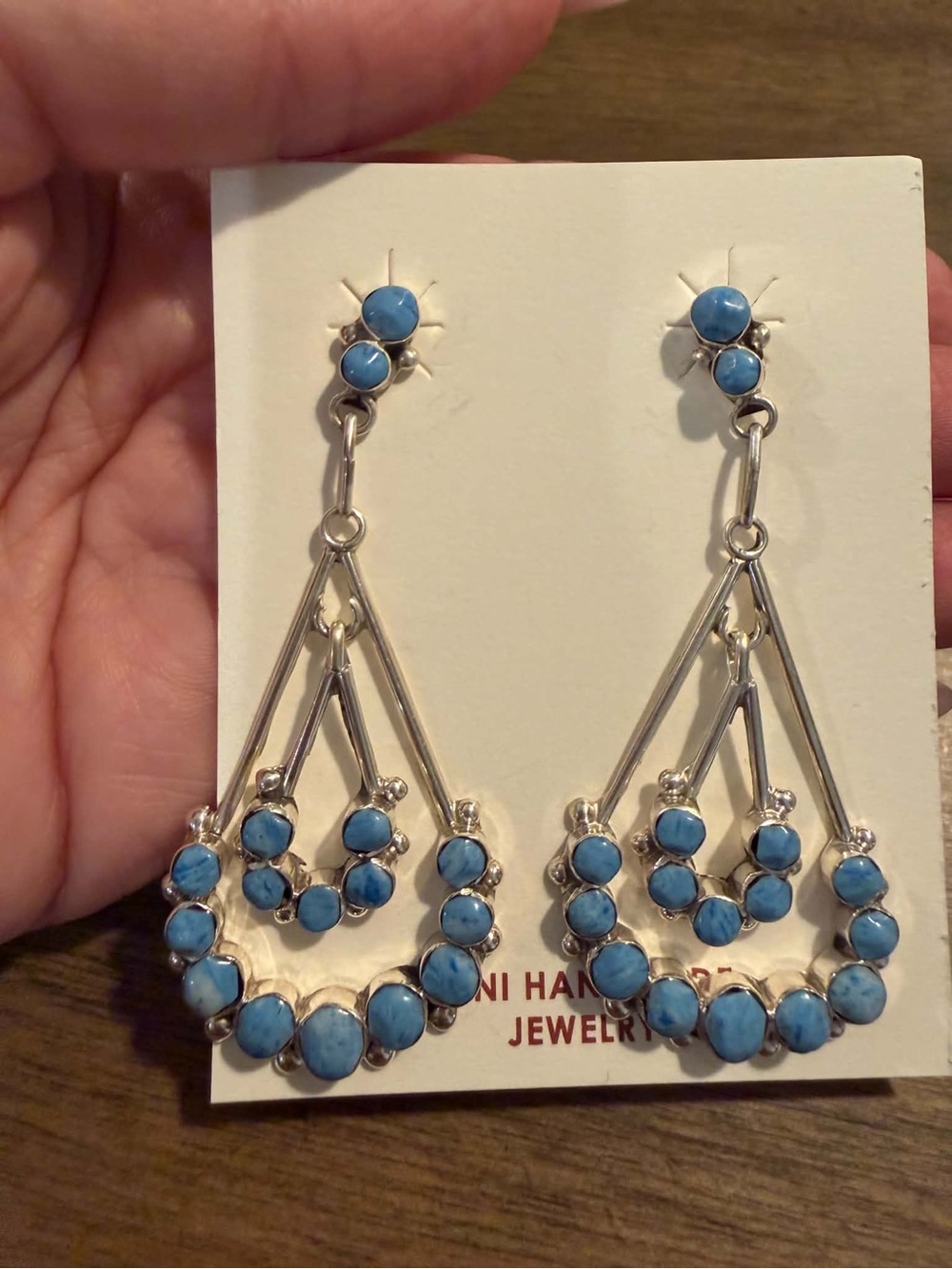 Navajo sterling silver turquoise earrings